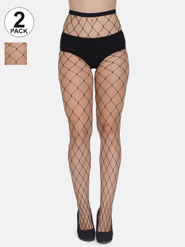 pack-of-2-women-black-fishnet-design-stockings-mst4040